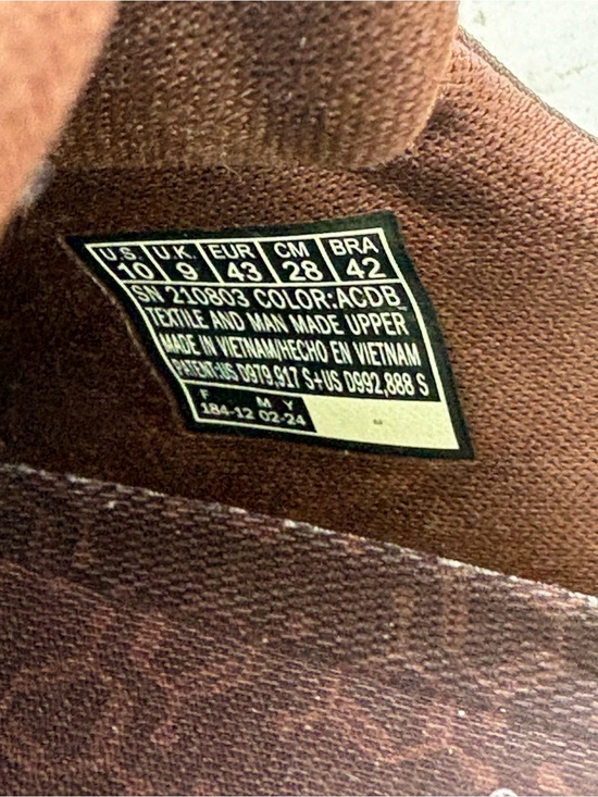 Skechers Men’s Size 10 Garner-Newick Slip-Ins Shoes In Brown Stretch Laces main image 9